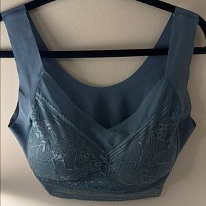 Elegant Lace Bralette in Blue